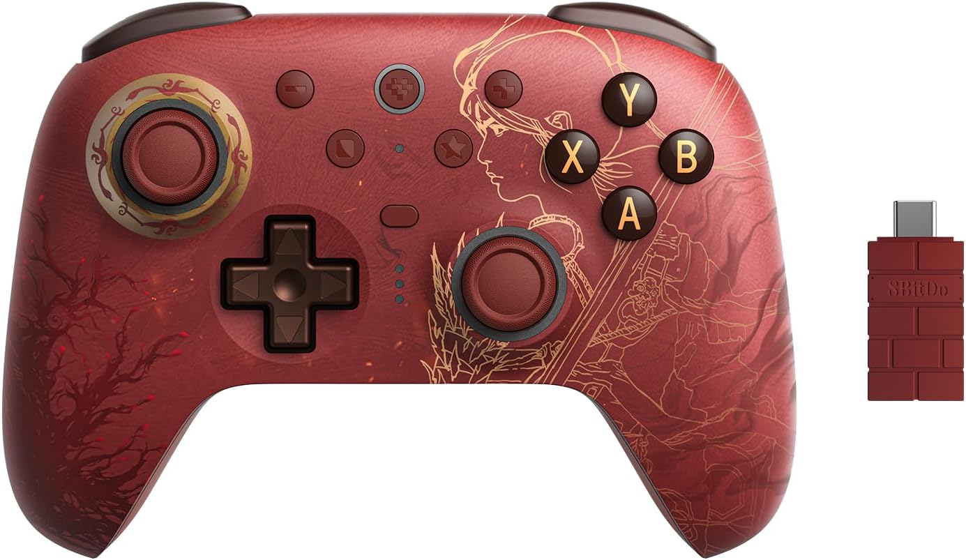 8bitdo - Ultimate 2 Wireless Controller Wuchang Edition - Red