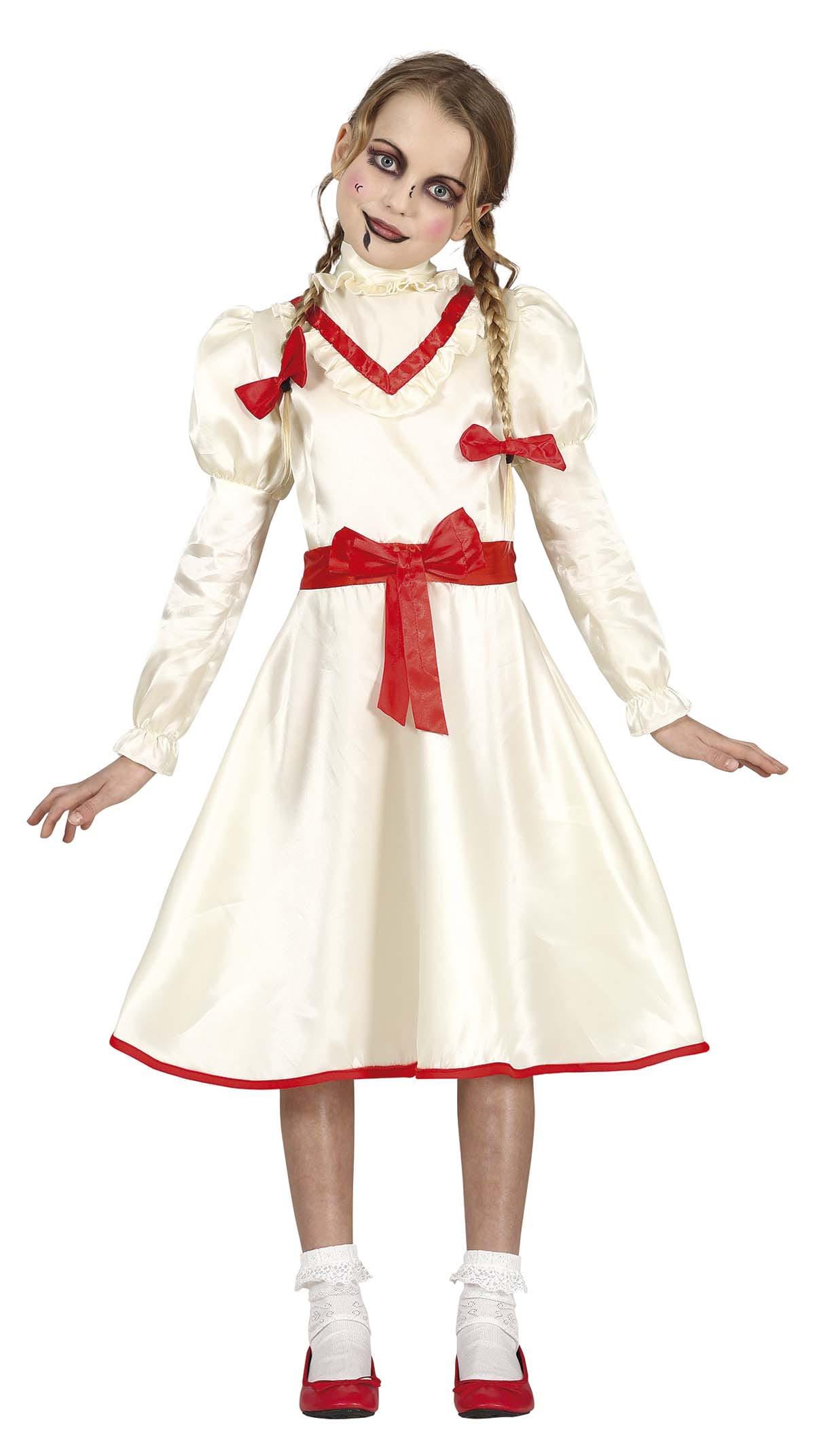 Vervloekt Annabelle-poppenkostuum voor meisjes