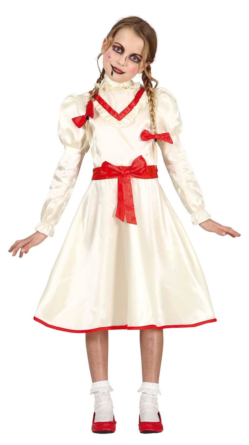 Vervloekt Annabelle-poppenkostuum voor meisjes