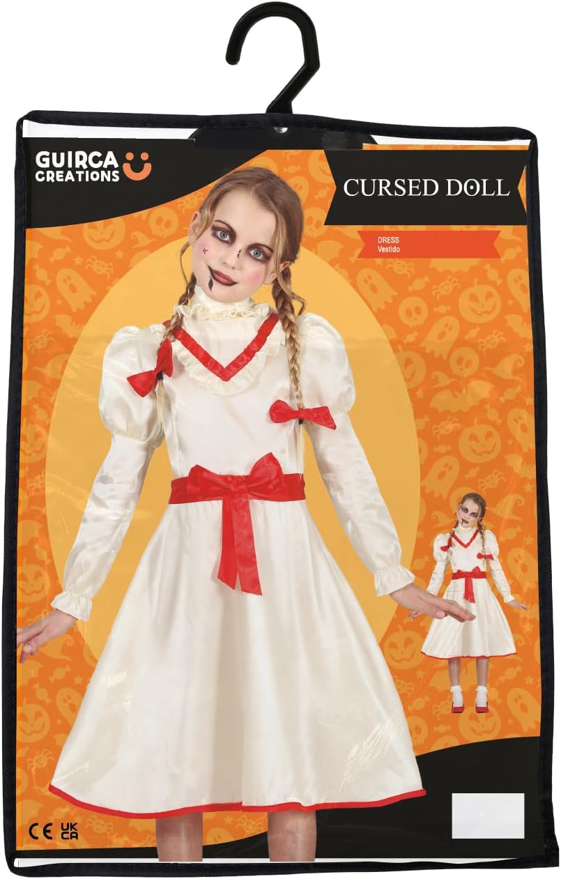 Vervloekt Annabelle-poppenkostuum voor meisjes