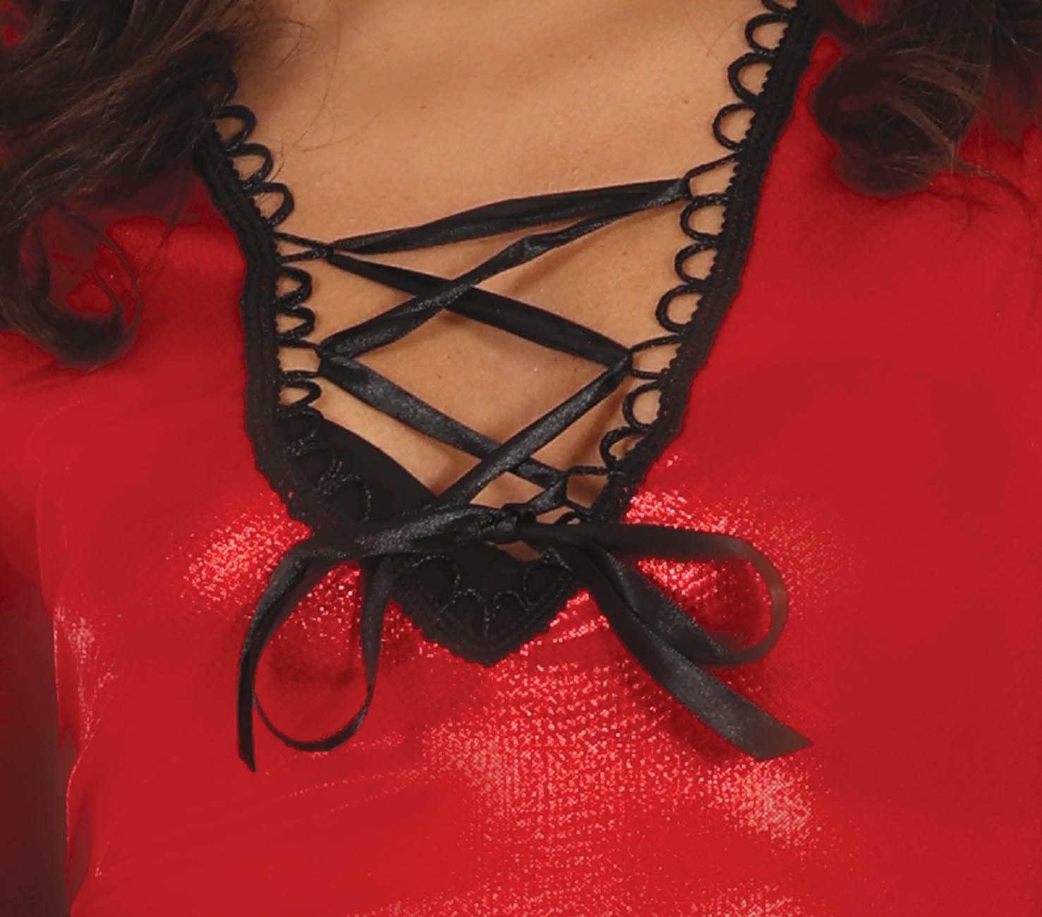 FIESTAS GUIRCA Feuer Teufelin Kostüm – Inkl. Teufelshörner Haarreif, sexy Teufelin Kleid, Rote Flügel Halloween Kostüm Erwachsene Damen