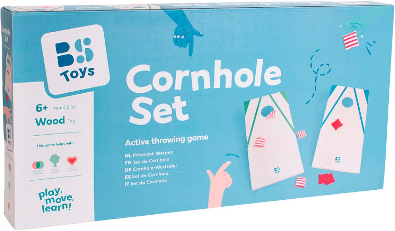 BS Toys Cornhole - Werpspel voor de tuin - houten constructie - plezier voor het hele gezin - vanaf 6 jaar