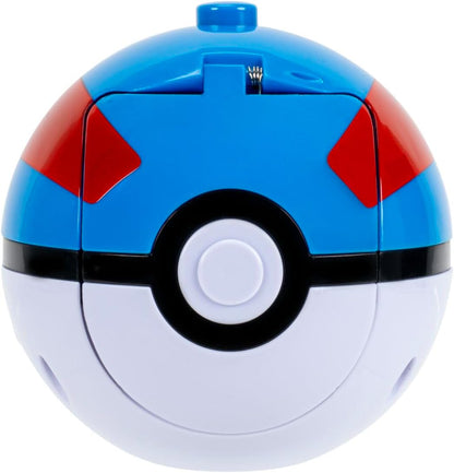 Pokémon Pikachu Battle Spinner Pack - Battle Spinner with Great Ball Spinner Launcher