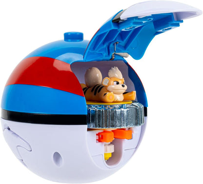 Pokémon Growlithe Battle Spinner Pack - Battle Spinner with Great Ball Spinner Launcher