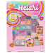 Just My Style Heishi Bead & Charm Case, Make Over 10 Accessories, Polymer Heishi Clay Beads Bracelet Making Kit with Charms for Bracelets & Travel-Friendly Storage Case, Great Gifts for Girls