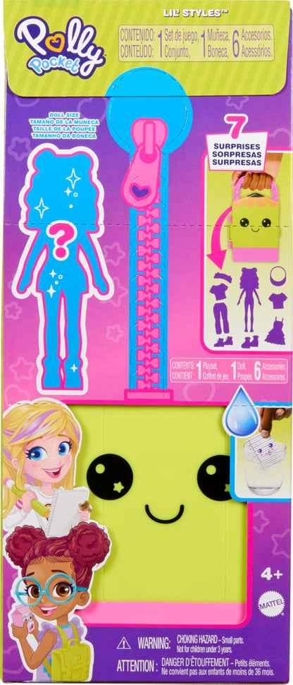 Polly Pocket Fashion Reveal Wardrobe Playset for Girls Ages 4 and Up