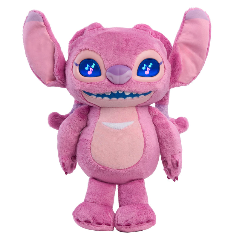 Disney Stitch Many Moods Angel Peluche Interattivo 34 cm, con Occhi LCD, Suoni e Reazioni, Idea Regalo per Bambini e Fan di Lilo & Stitch, Età 3+