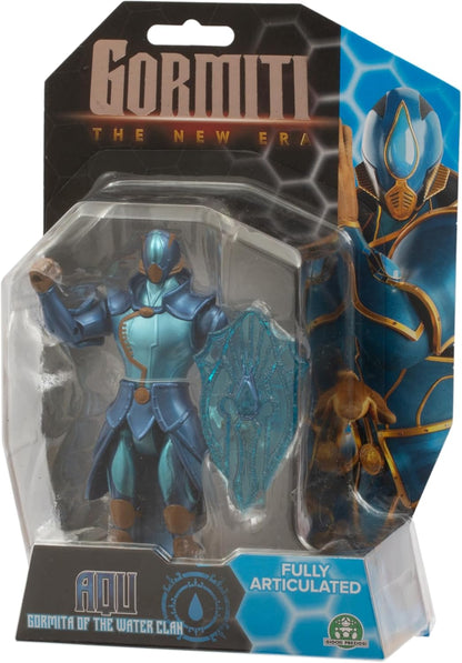 Gormiti, Action Figure, 15 cm, Gormiti with Weapon, Water Model - AQU, for Children from 4 Years, GRV204