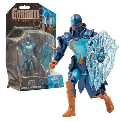 Gormiti, Action Figure, 15 cm, Gormiti with Weapon, Water Model - AQU, for Children from 4 Years, GRV204