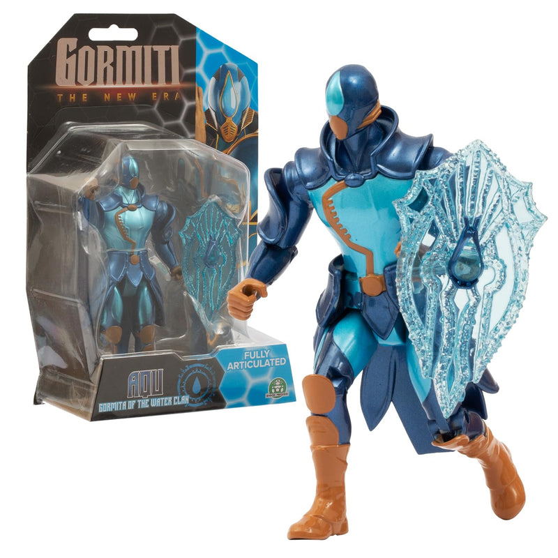 Gormiti, Action Figure, 15 cm, Gormiti with Weapon, Water Model - AQU, for Children from 4 Years, GRV204