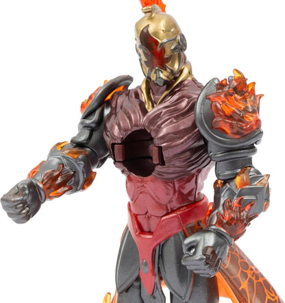 GORMITI THE NEW ERA, Fireon Zane Fire Clan Action Figure, 15cm Articulated Hero with Attack Function and Red Silver Armour, Collectible Toy for Kids Aged 4+