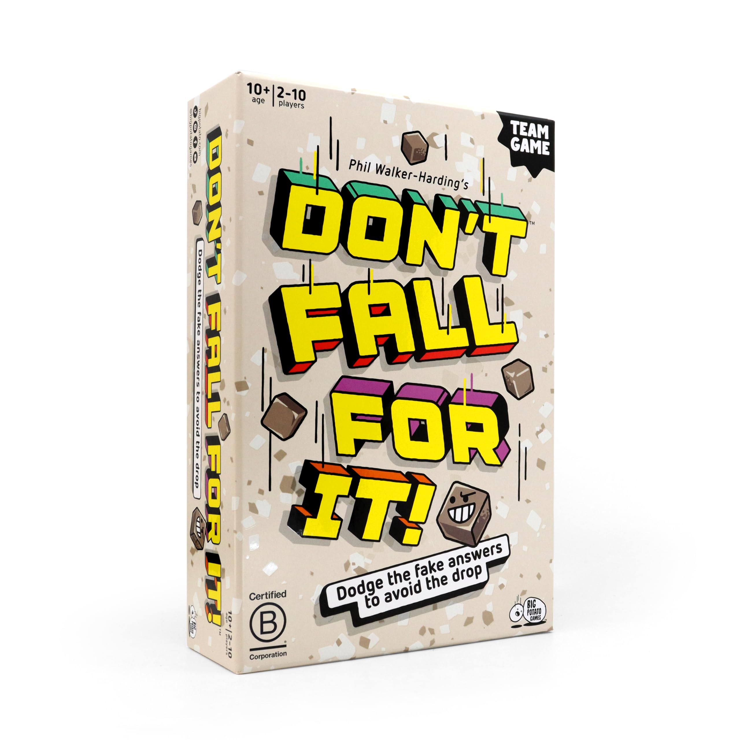 Don't Fall For It – Fun Trivia Travel Game for Families and Kids | Hilarious Board Game for All Ages | 2+ Players, Quick and Easy to Play