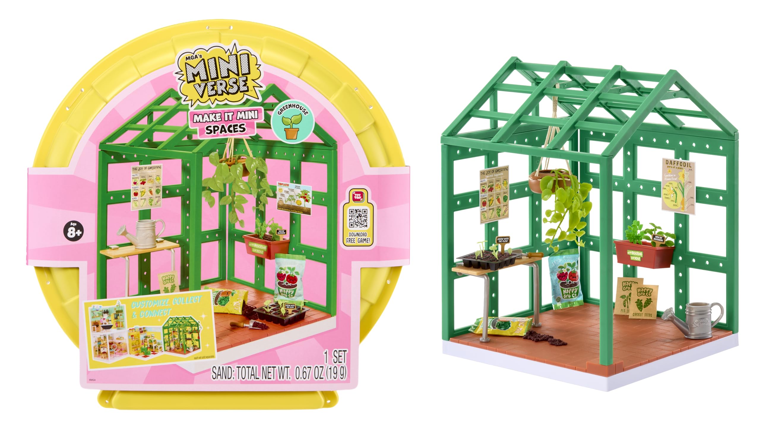 MGA's Miniverse Make It Mini Spaces Greenhouse - Juego de Construcción, Personalizar, Manualidades, para Coleccionistas y Niños Mayores de 8 Años