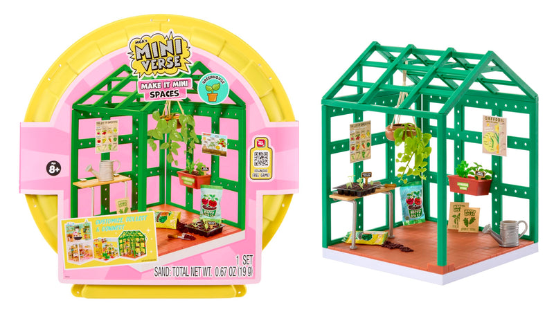 MGA's Miniverse Make It Mini Spaces Greenhouse - Juego de Construcción, Personalizar, Manualidades, para Coleccionistas y Niños Mayores de 8 Años