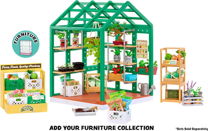 MGA's Miniverse Make It Mini Spaces Greenhouse - Juego de Construcción, Personalizar, Manualidades, para Coleccionistas y Niños Mayores de 8 Años