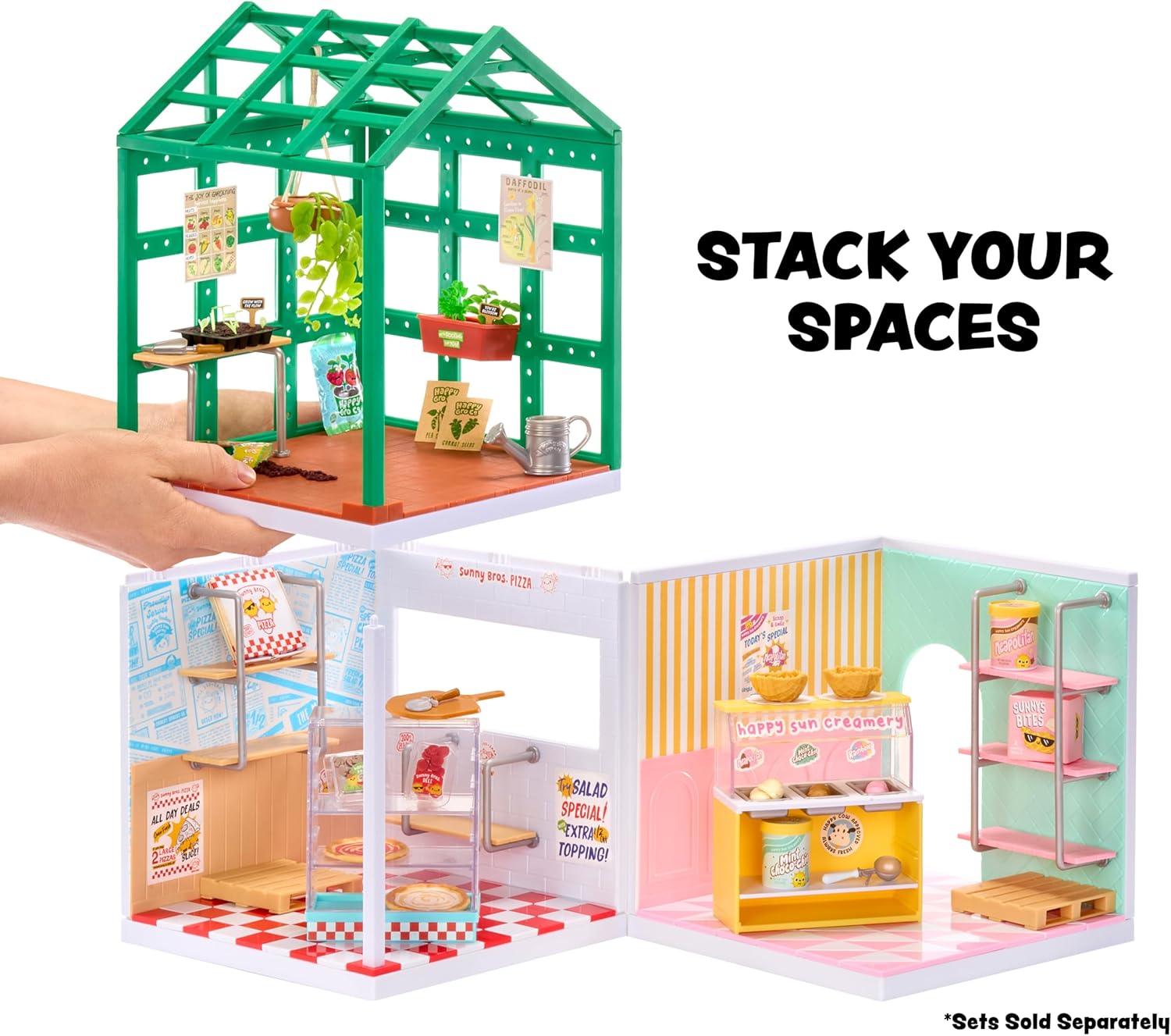 MGA’s Miniverse Make It Mini Spaces Greenhouse – Bouwset, Personaliseer, Doe-Het-Zelf Knutselsets, voor Verzamelaars & Kinderen vanaf 8 jaar