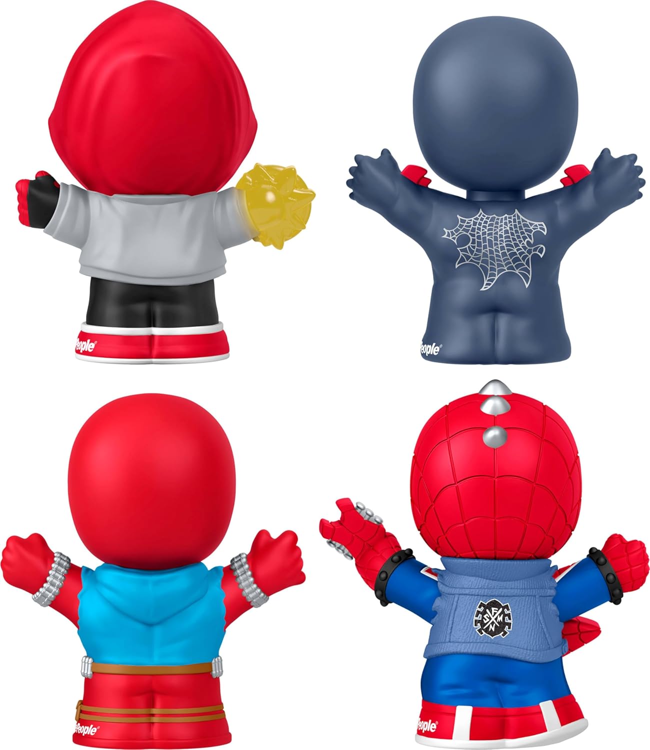 Little People Collector Marvel Spider-Man: Issue 2 Special Edition Set for Comic Book Fans, 4 Figures in a Display Package, JKR66