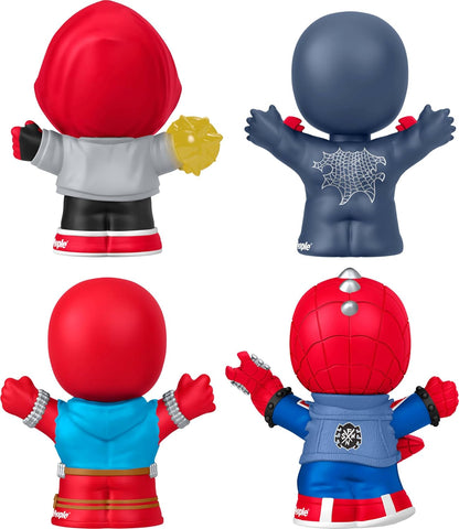 Little People Collector Marvel Spider-Man: Issue 2 Special Edition Set for Comic Book Fans, 4 Figures in a Display Package, JKR66