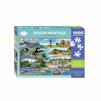 Otter House 1000 Piece Jigsaw Puzzle - Devon Montage