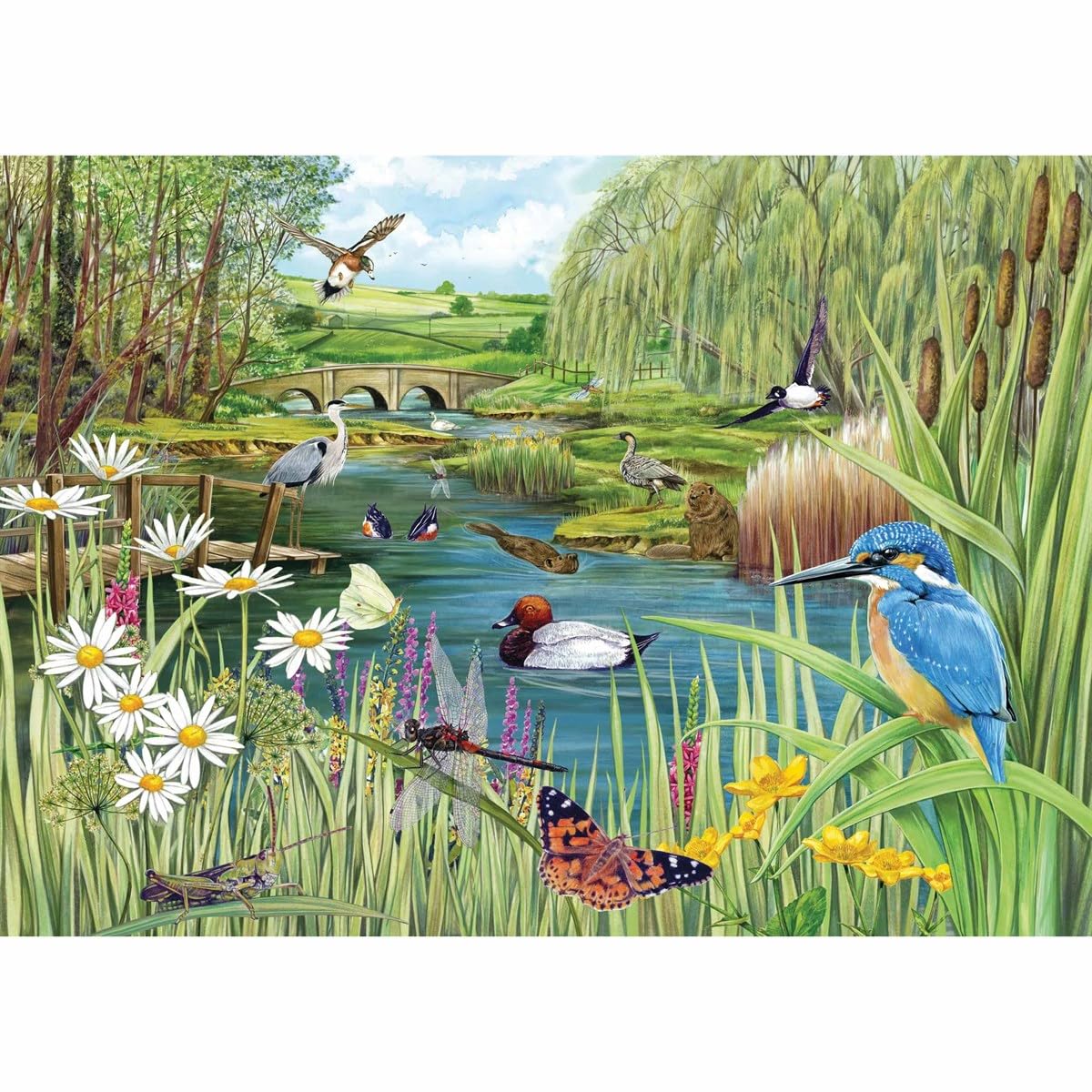 River's Edge - 1000 Piece Jigsaw Puzzle