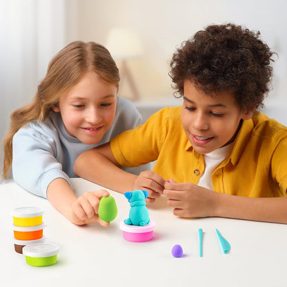 HEY CLAY Dog Story - Luchtdroge klei Kit 3 blikjes voor kinderen 3+ (Shiba Inu