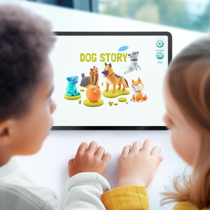 HEY CLAY Dog Story - Luchtdroge klei Kit 3 blikjes voor kinderen 3+ (Shiba Inu