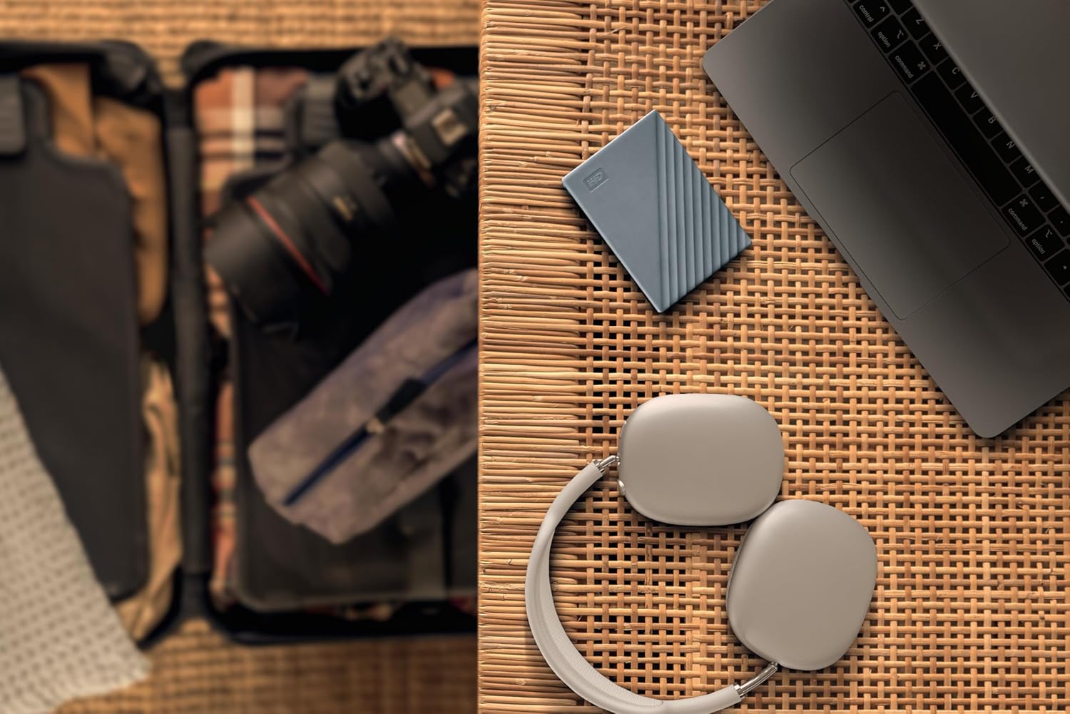 WD 2TB My Passport Works with USB-C, portable external hard drive, USB 3.2 Gen 1, software for device management, backup, password protection, Works with PC, Mac, Chromebook, Gaming Consoles, Grey