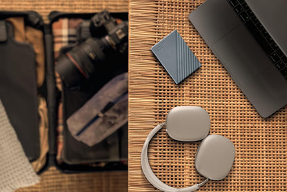 WD 2TB My Passport Works with USB-C, portable external hard drive, USB 3.2 Gen 1, software for device management, backup, password protection, Works with PC, Mac, Chromebook, Gaming Consoles, Grey