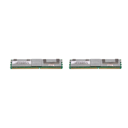 2X DDR2 8GB RAM Memory 667Mhz PC2 5300 240 1.8V FB DIMM with Cooling Vest for AMD RAM Desktop Memory (A