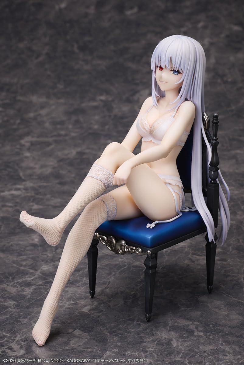 Date A Bullet Pvc Statue 1/7 White Queen 17 Cm