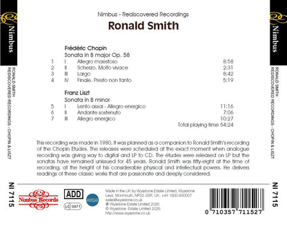Chopin: Sonata, Op. 58/Liszt: Sonata, S178