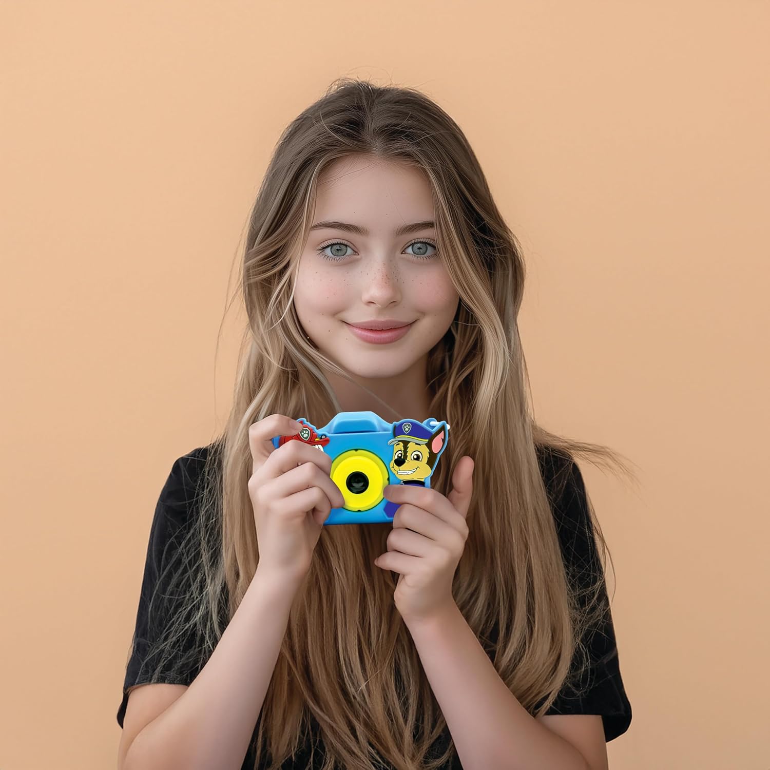 Lexibook DJ078PA Chase, Marshall, Paw Patrol, 4-in-1 camera for children with protection, video, MP3 and game functions, 15 frames to personalise your photos, 8 GB memory card included