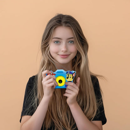 Lexibook DJ078PA Chase, Marshall, Paw Patrol, 4-in-1 camera for children with protection, video, MP3 and game functions, 15 frames to personalise your photos, 8 GB memory card included