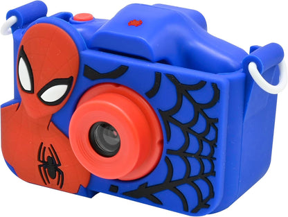 Lexibook, Spider-Man, Fotocamera 4-in-1 per bambini con protezione, Funzioni foto, video, MP3 e giochi, 15 cornici per personalizzare le tue foto, Scheda di memoria da 8 GB inclusa, DJ078SP