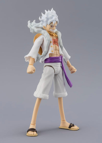 ANIME HEROES One Piece Luffy Gear 5 Action Figure - 17cm Articulated Luffy Figure With Extra Accessories - Bandai One Piece Action Figures Toys Range - Excellent Gift