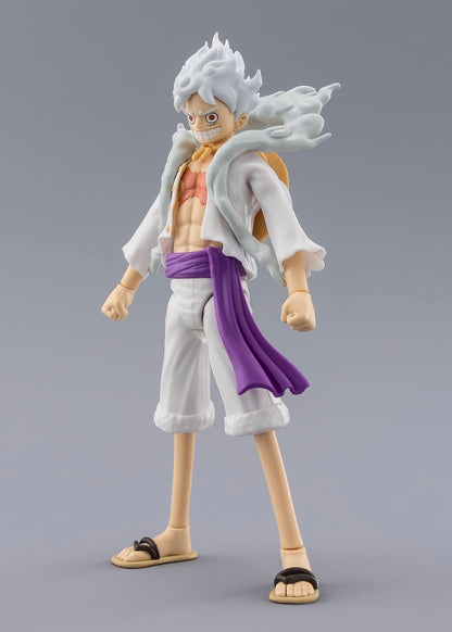 ANIME HEROES One Piece Luffy Gear 5 Action Figure - 17cm Articulated Luffy Figure With Extra Accessories - Bandai One Piece Action Figures Toys Range - Excellent Gift