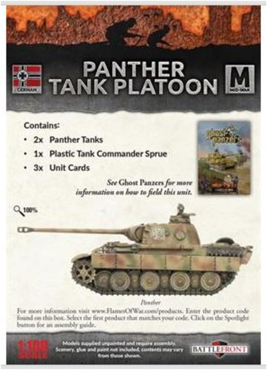 Flames of War - Mid War: German: Panther Tank Platoon (GBX126