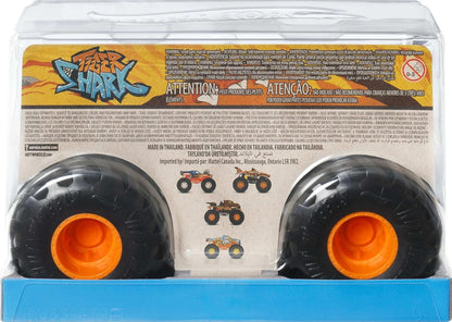Hot Wheels Monstertrucks Tiger Shark, Grote Monstertruck, schaal 1:24, gegoten speelgoedtruck met gigantische wielen en coole ontwerpen, JDR02