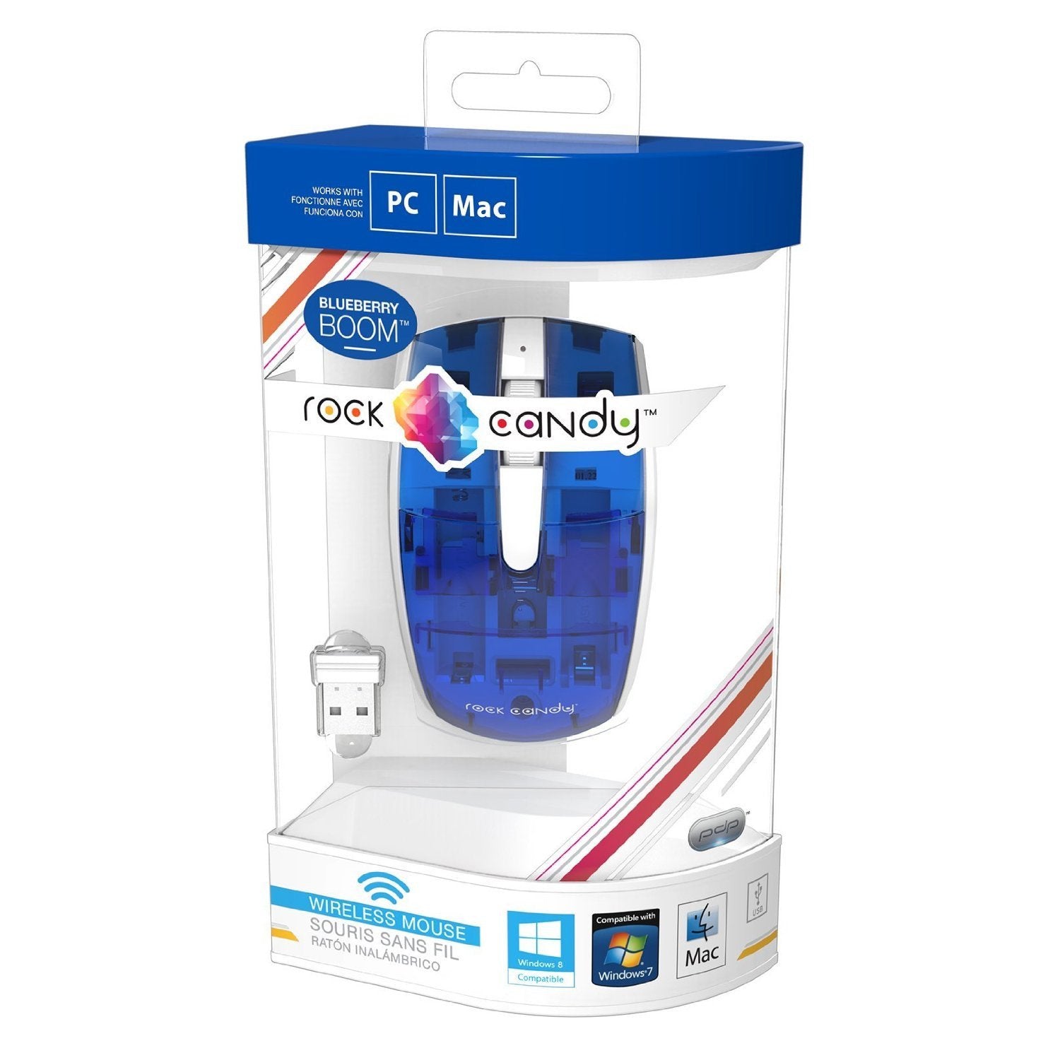 Rock Candy Wireless Mouse - Modèle bleu