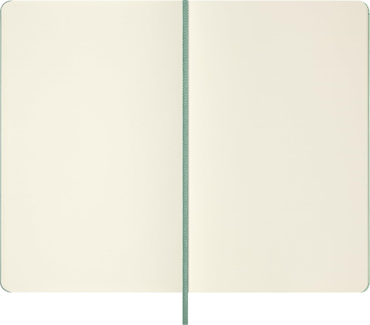Moleskine Classic Notebook - Blank Pages with Hard Cover and Elastic Closure, Sage Green Color, Large Size 13 x 21 cm