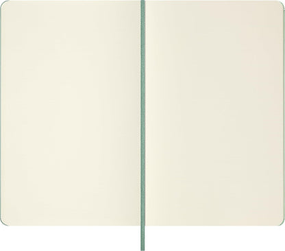 Moleskine Classic Notebook - Blank Pages with Hard Cover and Elastic Closure, Sage Green Color, Large Size 13 x 21 cm
