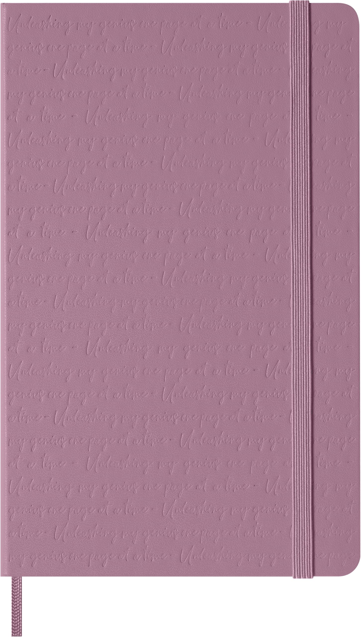 Moleskine Classic Ruled Notebook, With Hard Cover and Elastic Closure, Majestic Pink, Large Format 13 x 21 cm