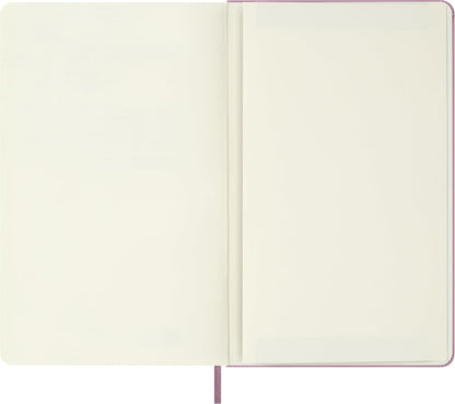 Moleskine Classic Ruled Notebook, With Hard Cover and Elastic Closure, Majestic Pink, Large Format 13 x 21 cm