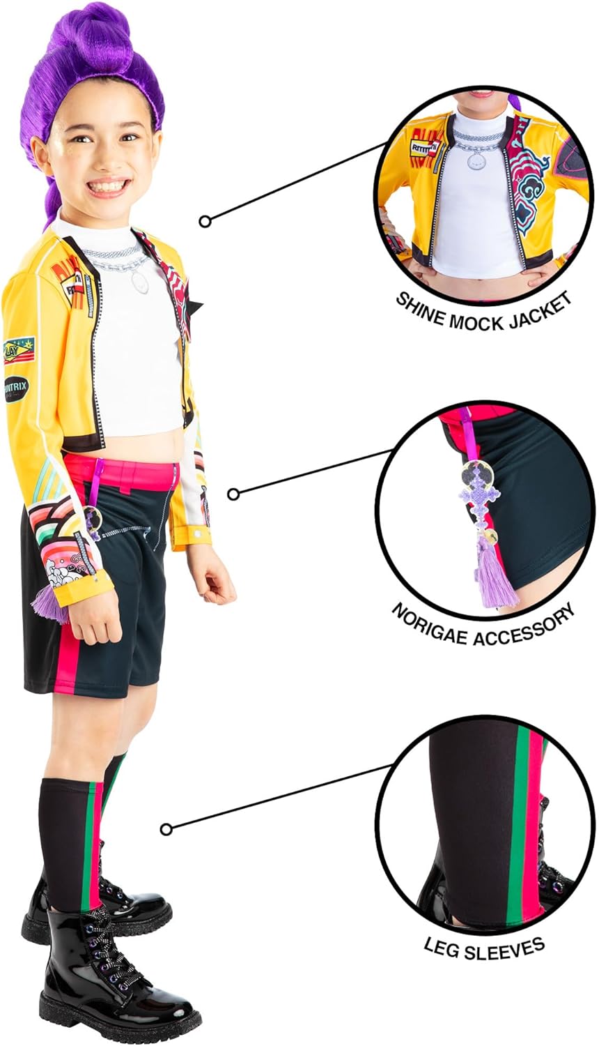 Rubies Official Netflix K-Pop Demon Hunters Rumi Child Costume, Kids Fancy Dress