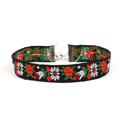 Luunay temperament, mode, persoonlijkheid, halsketting, dames, Europese en Amerikaanse sieraden, etnische sieraden, geborduurd, halsketting, accessoires, vrouwelijke mode