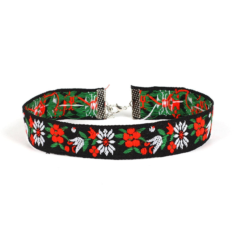 Luunay temperament, mode, persoonlijkheid, halsketting, dames, Europese en Amerikaanse sieraden, etnische sieraden, geborduurd, halsketting, accessoires, vrouwelijke mode