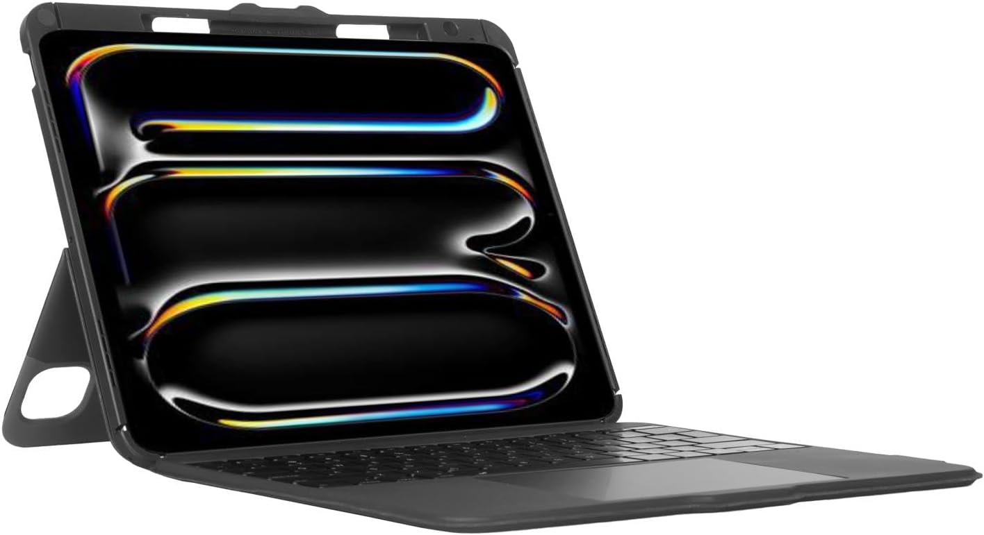 Targus VersaVu Bluetooth Keyboard Case for iPad Pro 13-inch (M4) UK | Slim Protective Case with 360° Rotating Stand, Detachable Wireless Keyboard, Travel & Work-Friendly, Durable Cover
