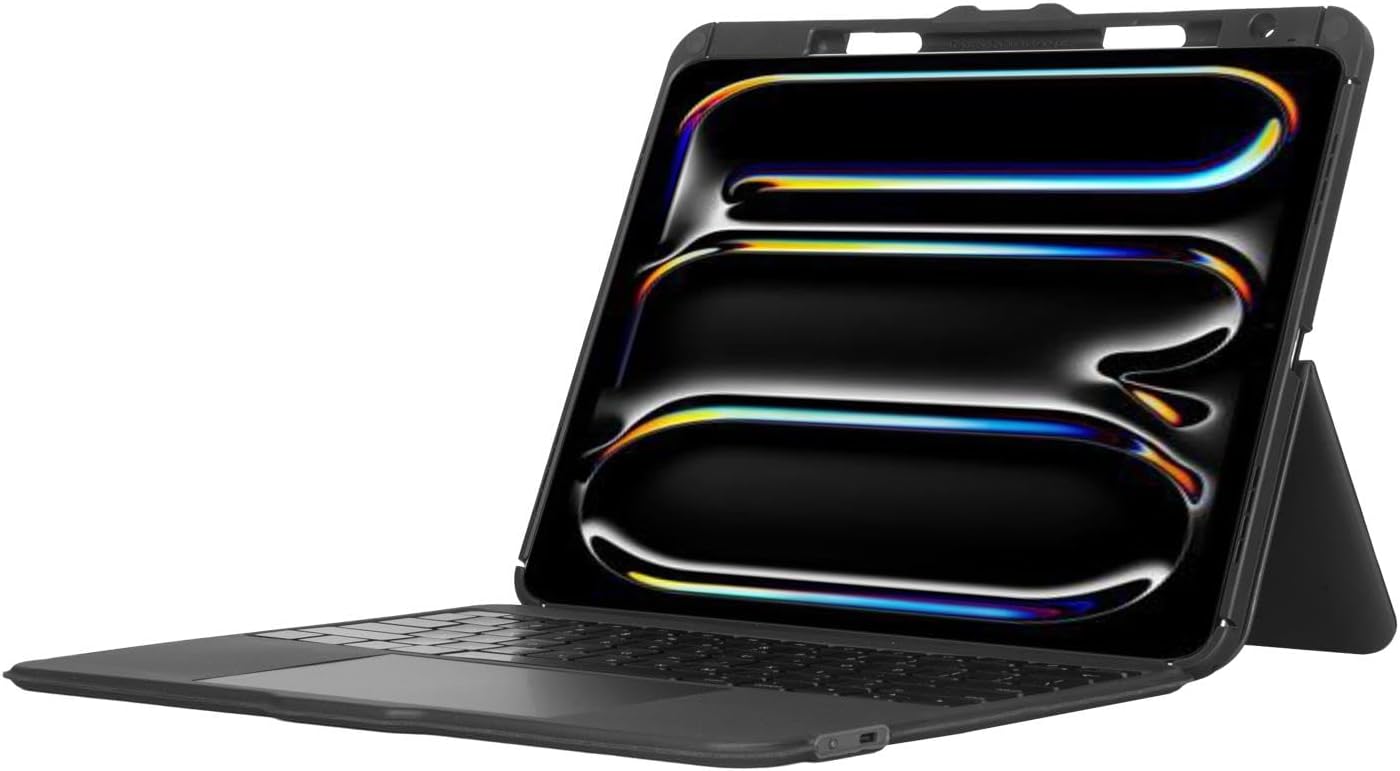 Targus VersaVu Bluetooth Keyboard Case for iPad Pro 13-inch (M4) UK | Slim Protective Case with 360° Rotating Stand, Detachable Wireless Keyboard, Travel & Work-Friendly, Durable Cover