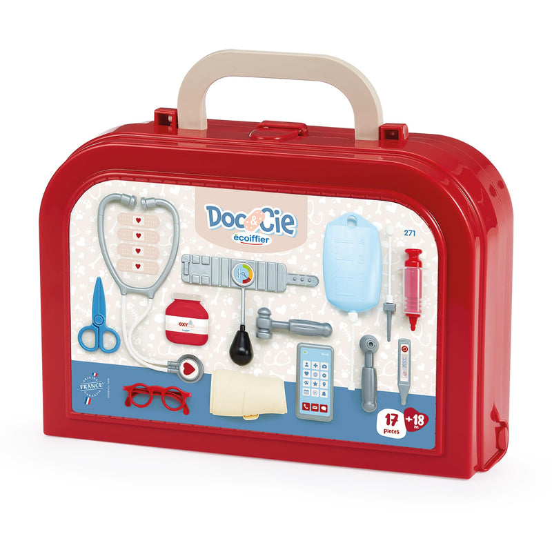 Ecoiffier - Luxe kinderdokterskoffer - Veel medische accessoires inbegrepen - Imitatiespel - Vanaf 18 maanden - Speelgoed voor kinderen - 271 - Garantie Frankrijk