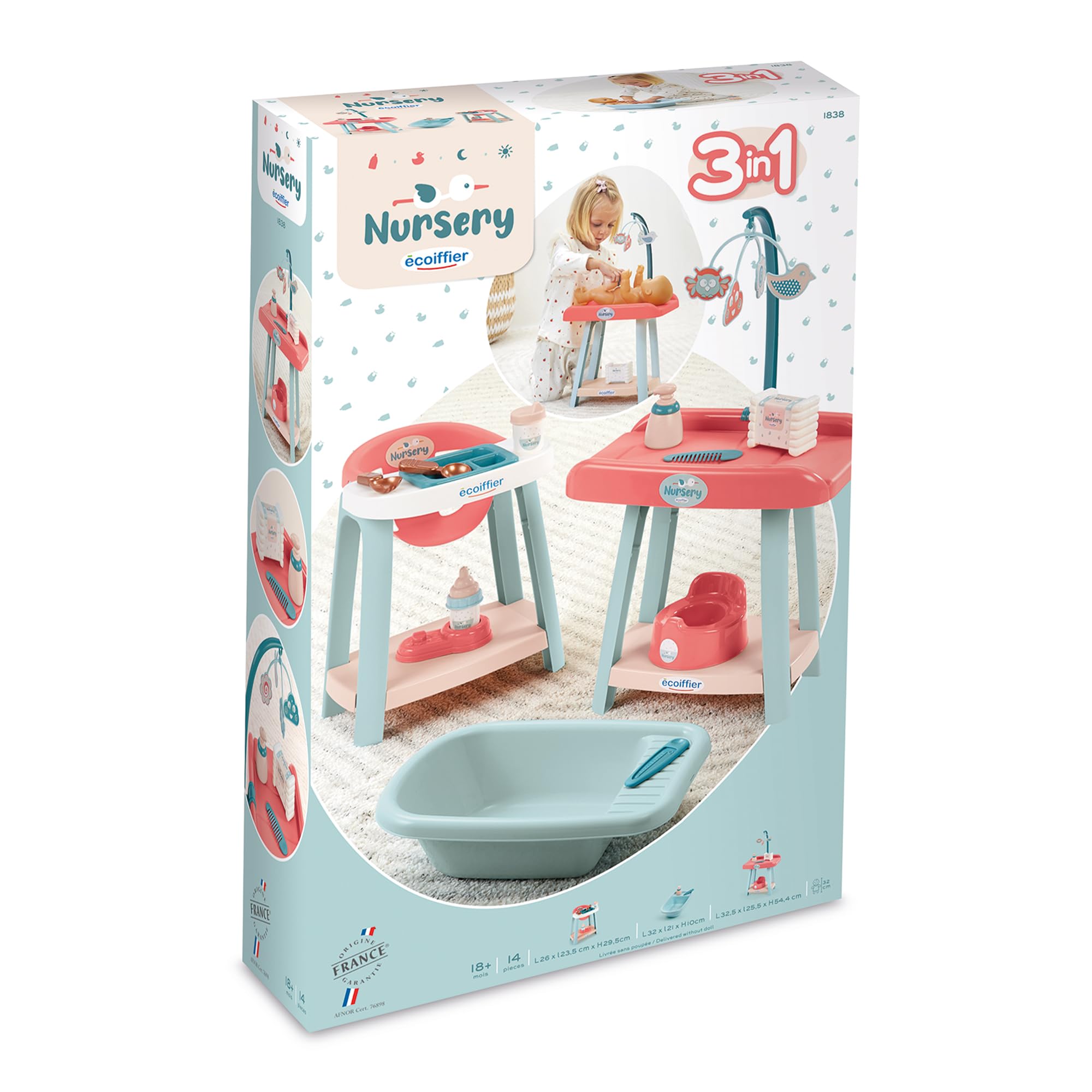 Ecoiffier - Ecoiffier Babykamerset 3-in-1